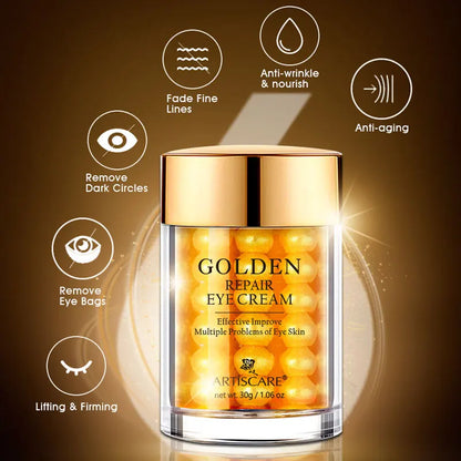 ARTISCARE Snail Facial Cream + Peptide Eye Serum + Golden Eye Cream 3pcs/Lot for Moisturizing and Dark Circles Face Care Essence