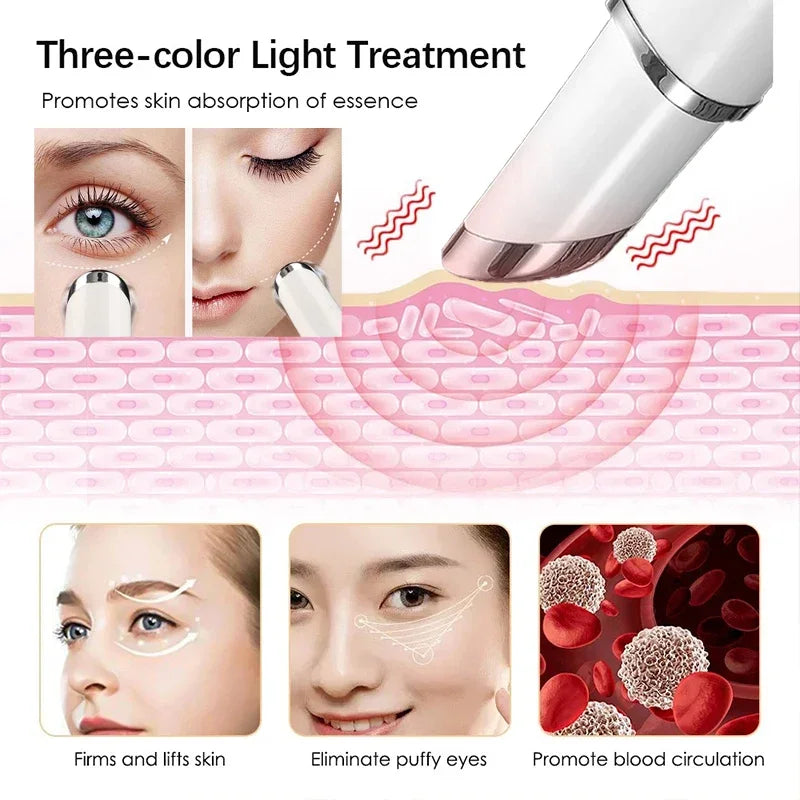 42 °Eye Beauty Device EMS Microcurrent Fade Black Circle Anti Wrinkle Beauty Anti Wrinkle Remove  Eye Lifting Vibration Massage