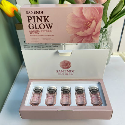Newest Lily Pink Glow Collagen Serum for Facial Essence Anti-aging Repair Pigmentation Fine Line Micr0Needing Serum 10Vials