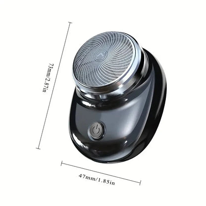 Portable Cordless Detachable Shaver Facial Beard and Body Hair Trimmer, Electric Shaver Rechargeable Mini Pocket Travel Shaver