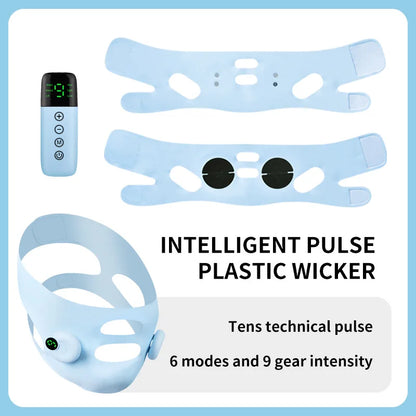 Smart Pulse Face Shaping Beauty Instrument EMS Microcurrent Lifting V Face Device Skin Tightening Anti-Wrinkle Facial Massager