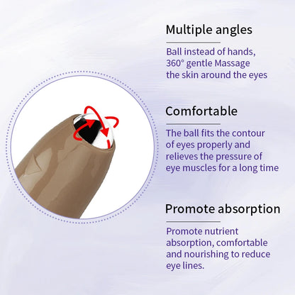 O'CHEAL Anti- Wrinkle Eye Cream With Roller Ball Quick Drying Hydrating Hyaluronic Acid Refreshing Eye Serum Fades Fine Line