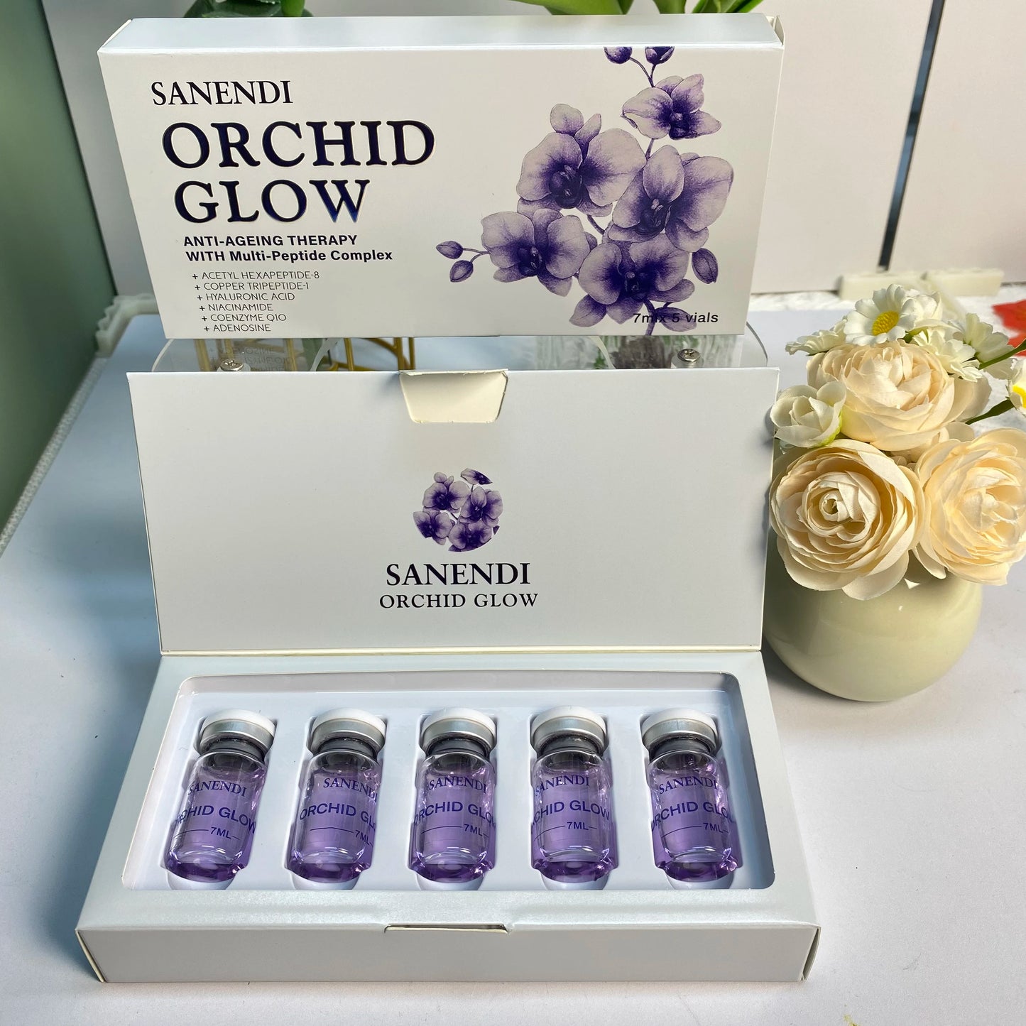 Newest Lily Pink Glow Collagen Serum for Facial Essence Anti-aging Repair Pigmentation Fine Line Micr0Needing Serum 10Vials