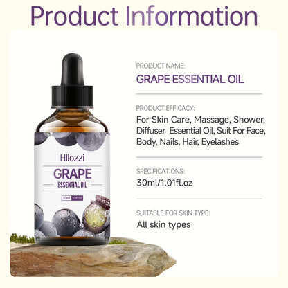 30ml grape essential oil pure plant essential oil multifunctional use aromatherapy diffuser humidifier soap fruit essential oil