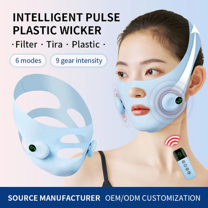 Smart Pulse Face Shaping Beauty Instrument EMS Microcurrent Lifting V Face Device Skin Tightening Anti-Wrinkle Facial Massager