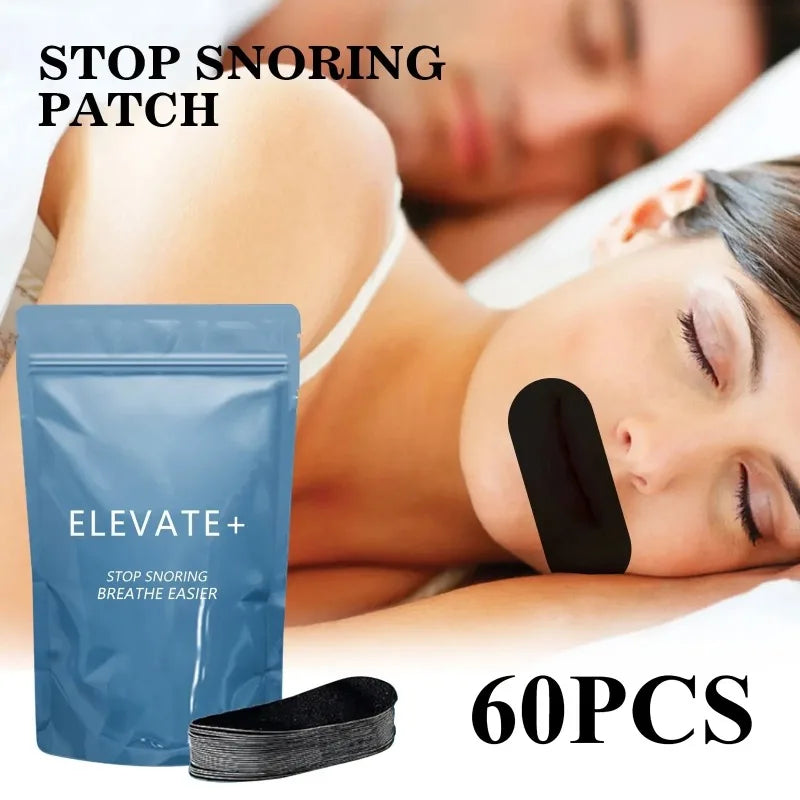 30/60PCS Stop Snoring Patch Nose Breathing Correction Improve Sleeping Promoting Better Breath Portable Mouth Orthosis Tape