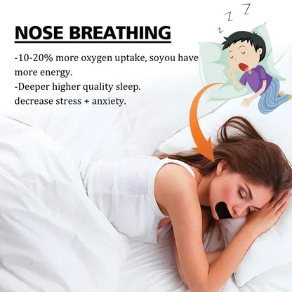 30/60PCS Stop Snoring Patch Nose Breathing Correction Improve Sleeping Promoting Better Breath Portable Mouth Orthosis Tape