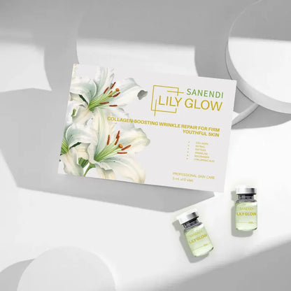 Newest Lily Pink Glow Collagen Serum for Facial Essence Anti-aging Repair Pigmentation Fine Line Micr0Needing Serum 10Vials