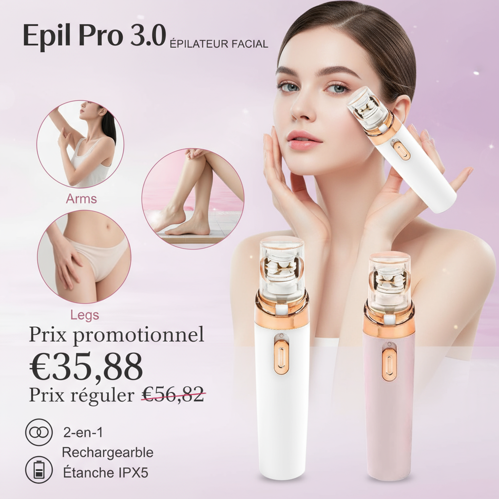 Image commerciale Epil Pro 3.0 avec prix