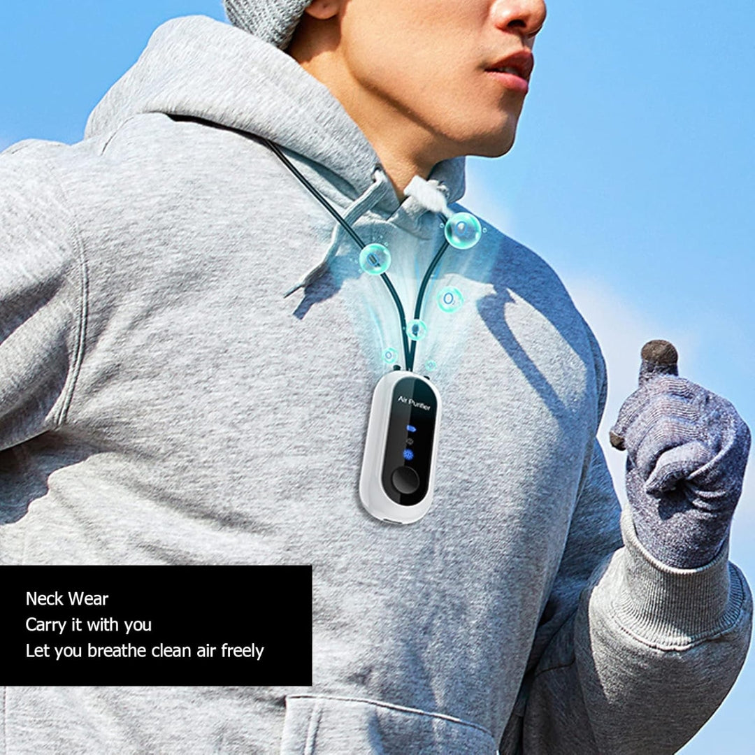 Collier Purificateur d'Air Ionique 100 Millions - Rose Élégant